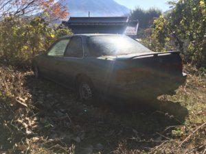 ホンダのアコードクーペの放置車両