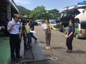 TV取材での１コマ