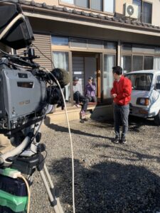 廃車のアクセルのCM撮影のワンカット