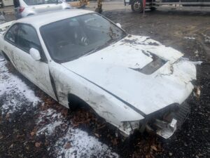 S14シルビア放置車両運転席側フロント