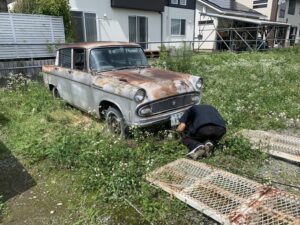 長年放置してしまった廃車の引き取り写真