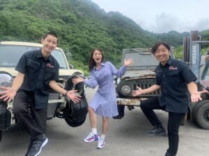 林恵理さんが廃車のアクセルをリポート