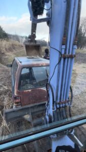 長野県辰野町で買取りした廃車のミラの引き取りの画像